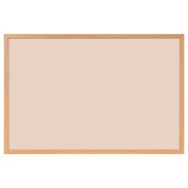 Whiteboard med MDF-ramme i egetr�slook, Beige, 120 x 90 cm
