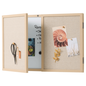 60 x 40 cm. Whiteboard med lger og trramme