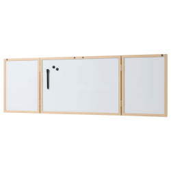 60 x 40 cm. Whiteboard med lger og trramme