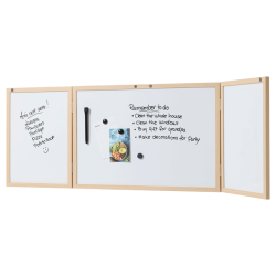 60 x 40 cm. Whiteboard med lger og trramme