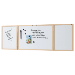 60 x 40 cm. Whiteboard med lger og trramme