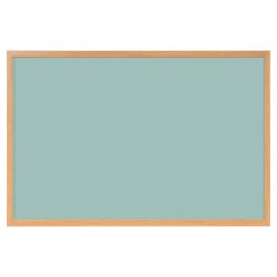 Whiteboard med MDF-ramme i egetr�slook, Gr�n, 120 x 90 cm