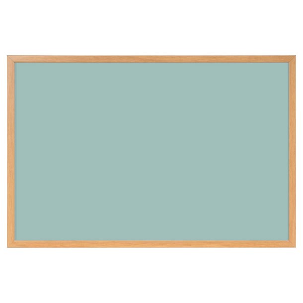 Whiteboard med MDF-ramme i egetr�slook, Gr�n, 120 x 90 cm