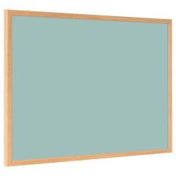 Whiteboard med MDF-ramme i egetr�slook, Gr�n, 120 x 90 cm