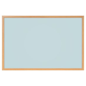 Whiteboard med MDF-ramme i egetr�slook, Lysebl�, 120 x 90 cm