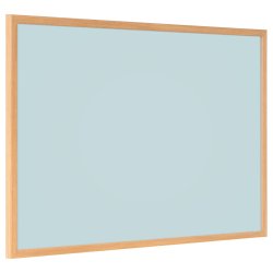 Whiteboard med MDF-ramme i egetr�slook, Lysebl�, 120 x 90 cm