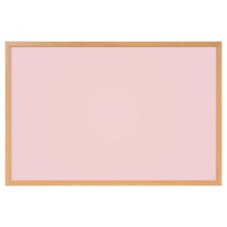 Whiteboard med MDF-ramme i egetr�slook, Lyser�d, 120 x 90 cm