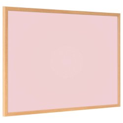 Whiteboard med MDF-ramme i egetr�slook, Lyser�d, 120 x 90 cm