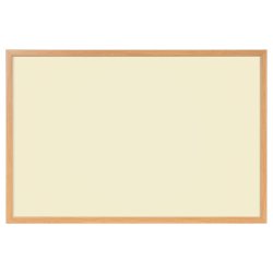 Whiteboard med MDF-ramme i egetr�slook, Gul, 120 x 90 cm