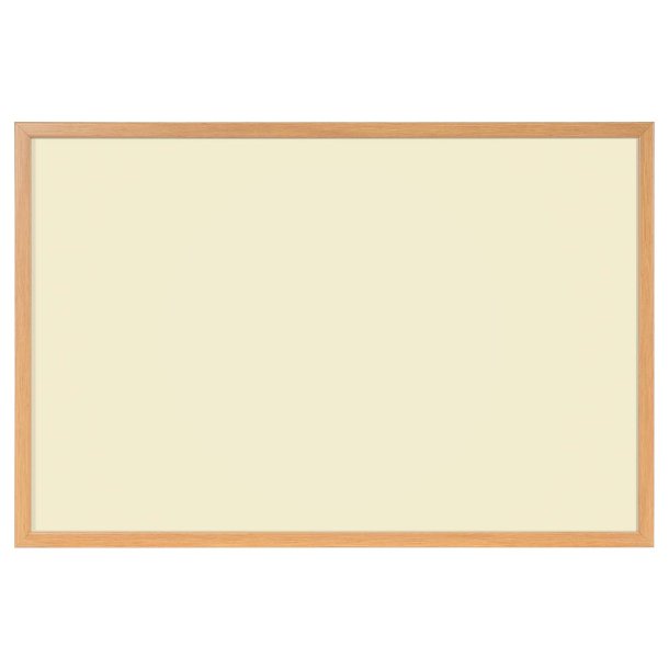 Whiteboard med MDF-ramme i egetr�slook, Gul, 120 x 90 cm