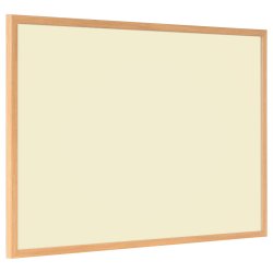 Whiteboard med MDF-ramme i egetr�slook, Gul, 120 x 90 cm