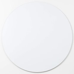 Cirkel 100 cm. Whiteboard uden ramme