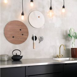 Kreis 10 cm. Mix Terrazzo Glas Superstarker Magnet