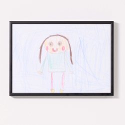 Frame for drawings, A4, black