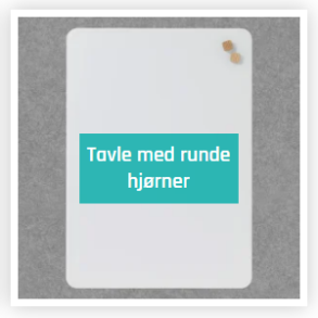 Glastavle efter ml - Runde hjrner