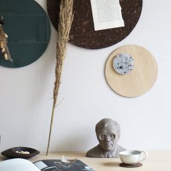 Kreis 10 cm. Mix Terrazzo Glas Superstarker Magnet