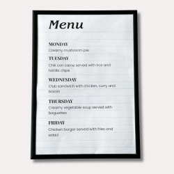 Frame for drawings, A4, black