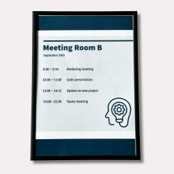 Frame for drawings, A4, black