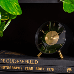 Karlsson Alarm Clock, Black Brass