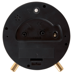 Karlsson Alarm Clock, Black Brass