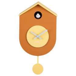 Kuckuckswanduhr, gelb