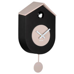 Kuckuckswanduhr, schwarz und grau