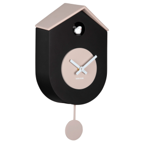 Kuckuckswanduhr, schwarz und grau