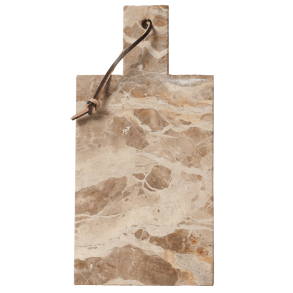 Schneidebrett, beiger Marmor, 30x15 cm