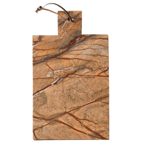 Schneidebrett, Marmor, braun, 39x23 cm
