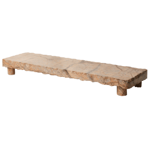 Schneidebrett, Marmor, braun, 53x15 cm