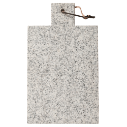 Schneidebrett, Marmor, wei, 39x23 cm