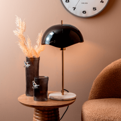 Glasvase mit Vogel, gro, grau