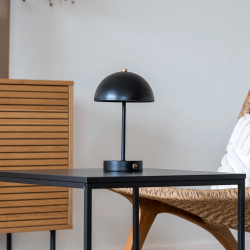 LED kabellose Tischlampe, schwarz