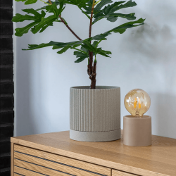 LED-Lampe, Keramik/Glas, Sand