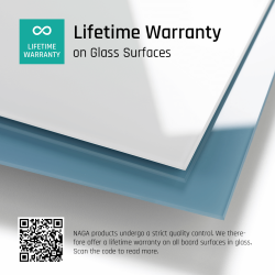 150 x 120 cm. Gr Magnetisk Glastavle