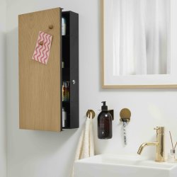 Eiche furnier magnetischer Arzneischrank