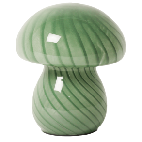 Mushroom lamp in glass, green