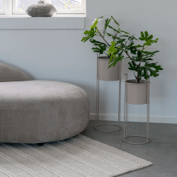 Blumentopfstnder, Sand, 2er-Set.