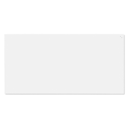 200 x 100 cm. PURE White Magnetisk Glastavle