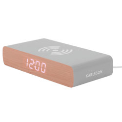 Retro LED Wecker, Grau