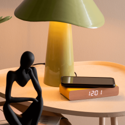 Retro LED Wecker, Gelb