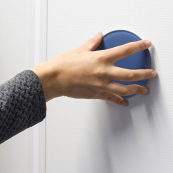 Kreis 10 cm. Mix Terrazzo Glas Superstarker Magnet