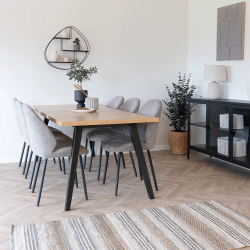 Wandregal, organische Form, schwarzer Stahl