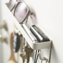 Yamazaki Magnetischer Schlsselhalter mit Ablage, wei