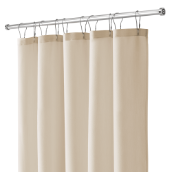 Krom fjederstang til badeforhæng, 125-220 cm