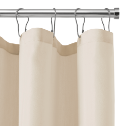 Krom fjederstang til badeforhæng, 125-220 cm