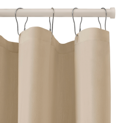 White tension rod for shower curtains, 125–220 cm