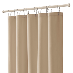 White tension rod for shower curtains, 125–220 cm