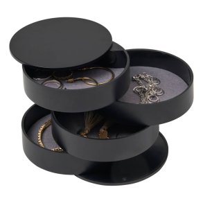 Yamazaki Schmuckkstchen mit 4 Fchern, schwarz