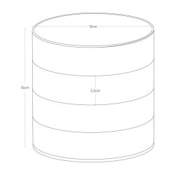 Yamazaki Jewelry Box with 4 Compartments, white